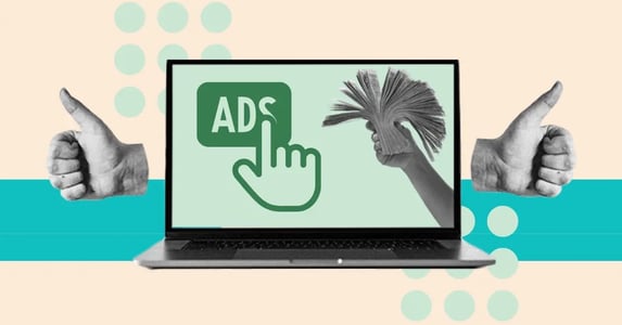 Marketing manager experimenting with paid social media